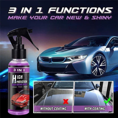 3-IN-1 Hoogwaardige Snelle Auto Coating Spray met Hoge Bescherming